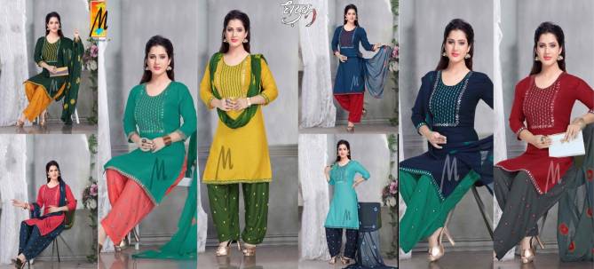 Master Dhadak Casual Daily Wear Rayon Ready Made Salwar Suit Collection